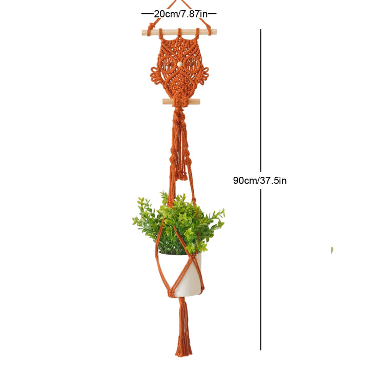 Decorative Macrame Owl Planter Kalsten