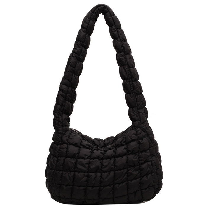 Textured Quilted Shoulder Bag Kalsten