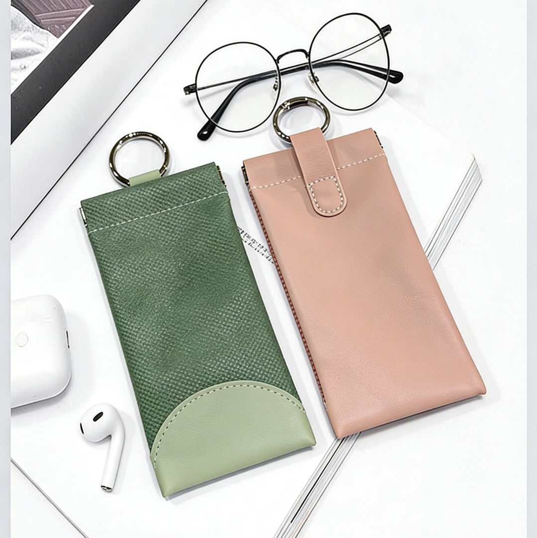 Luxurious Textured Leather Eyewear Case Kalsten