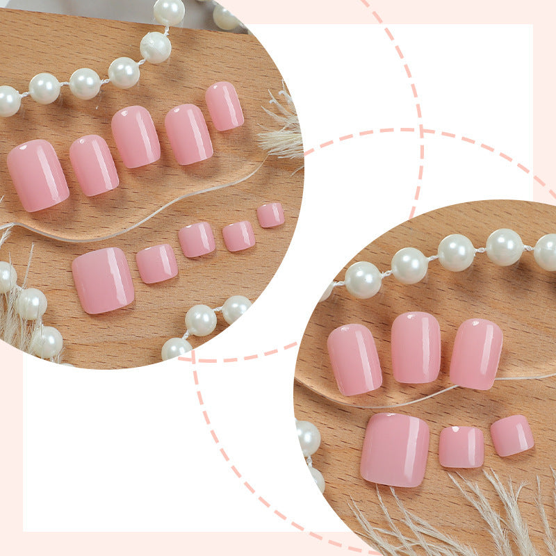 Artificial nail set with elegant finish and caring properties Kalsten