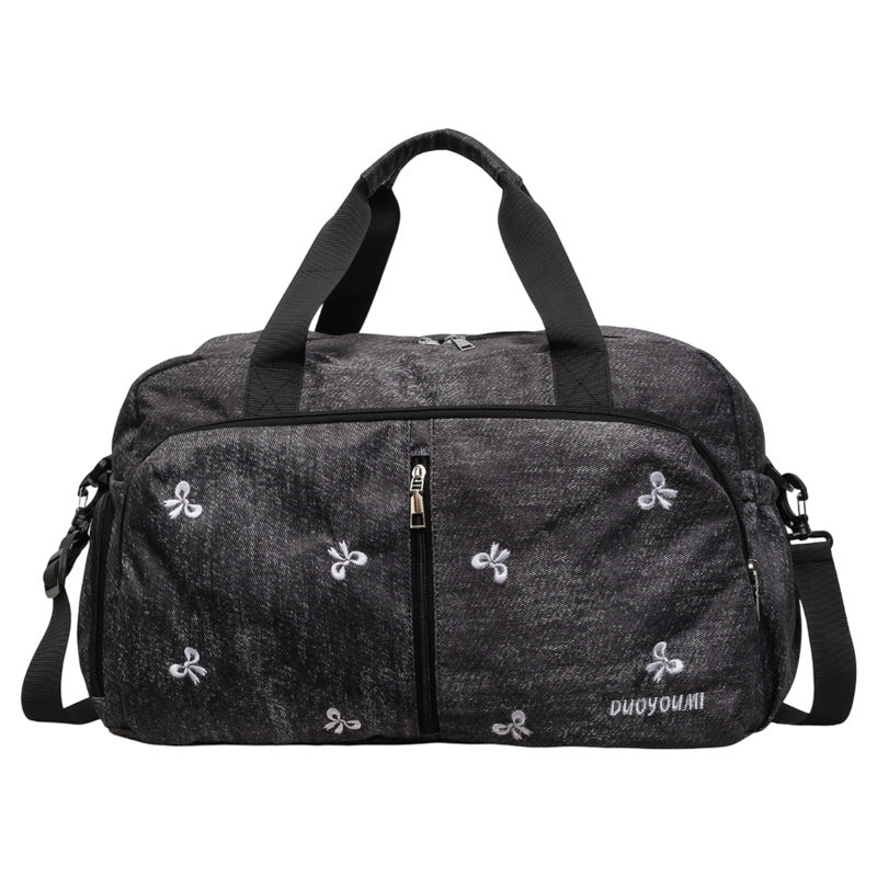 Stylish Embroidered Travel Duffel