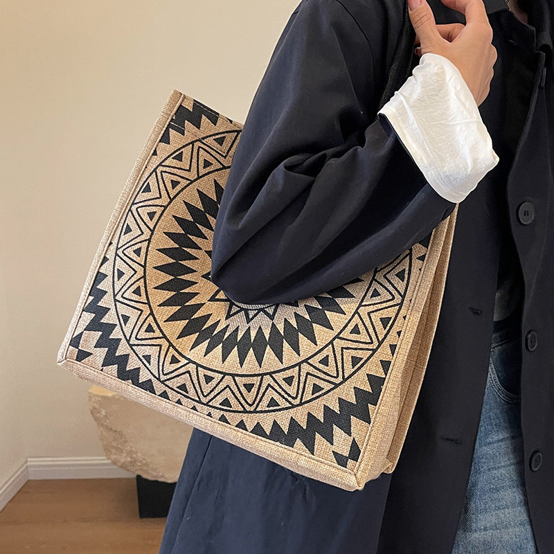 Eco-Friendly Jute Shopping Tote Bag