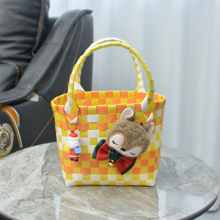 Playful and Colorful Basket Bag Kalsten
