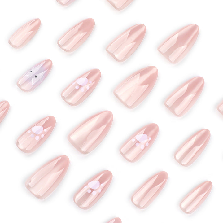 Artificial nail art with animal motifs Kalsten