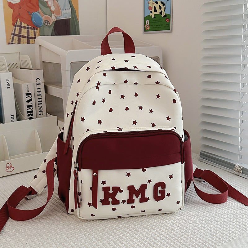 Casual Star-Patterned Backpack Kalsten 1791204760