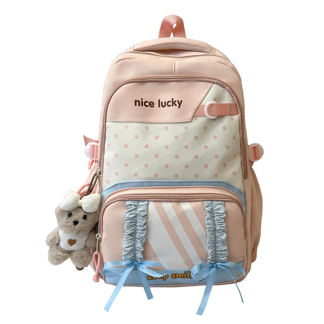 Stylish Multi-Functional Backpack with Cute Charms Kalsten