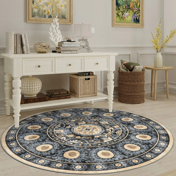 Vintage-Inspired Geometric Area Rug