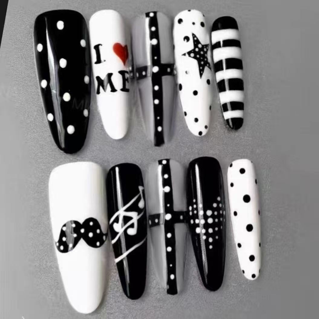 Artistic Long Stiletto Nail Enhancements Kalsten