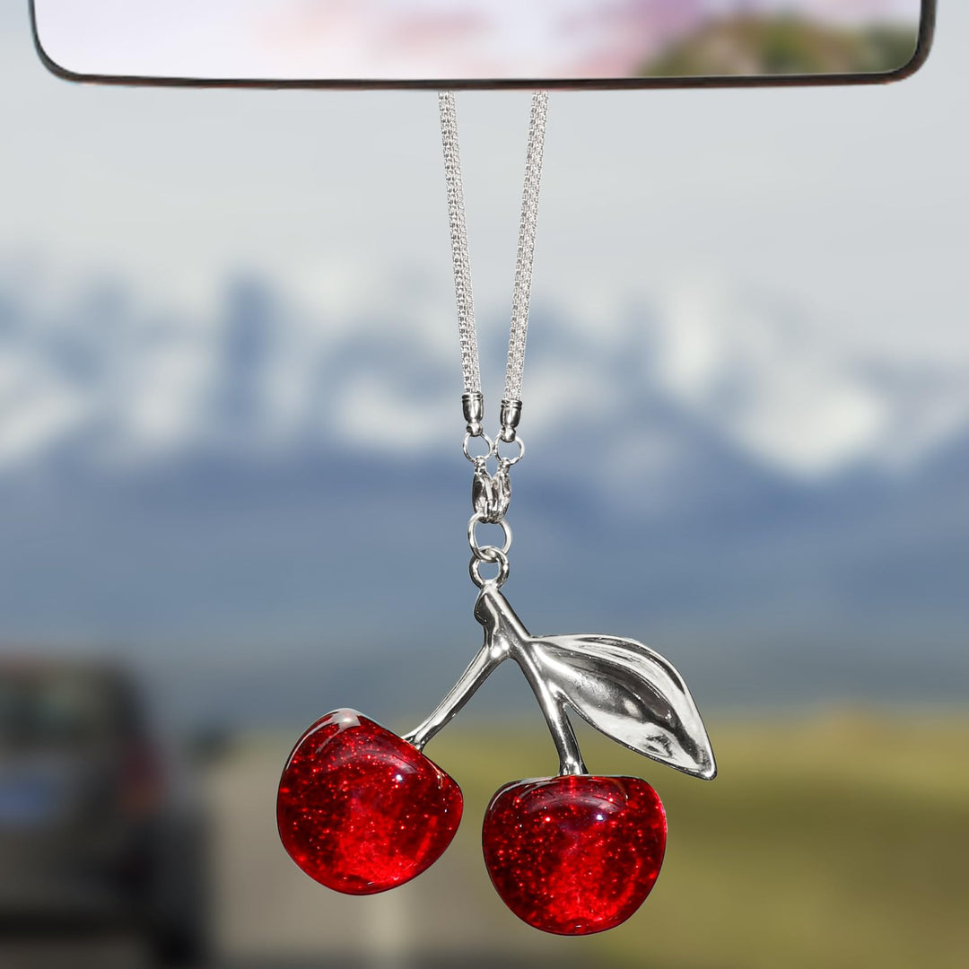 Sparkling Cherry Pendant Necklace Kalsten