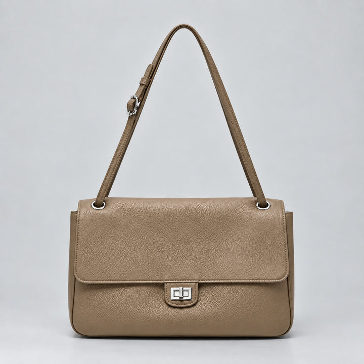 Elegant Leather Shoulder Handbag