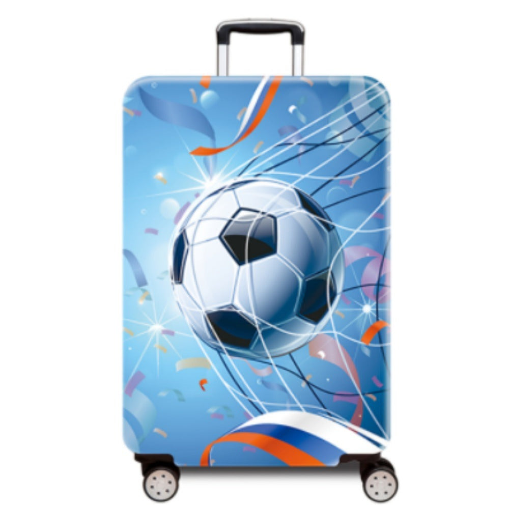 Women's hard-shell suitcase with dynamic football motif Kalsten