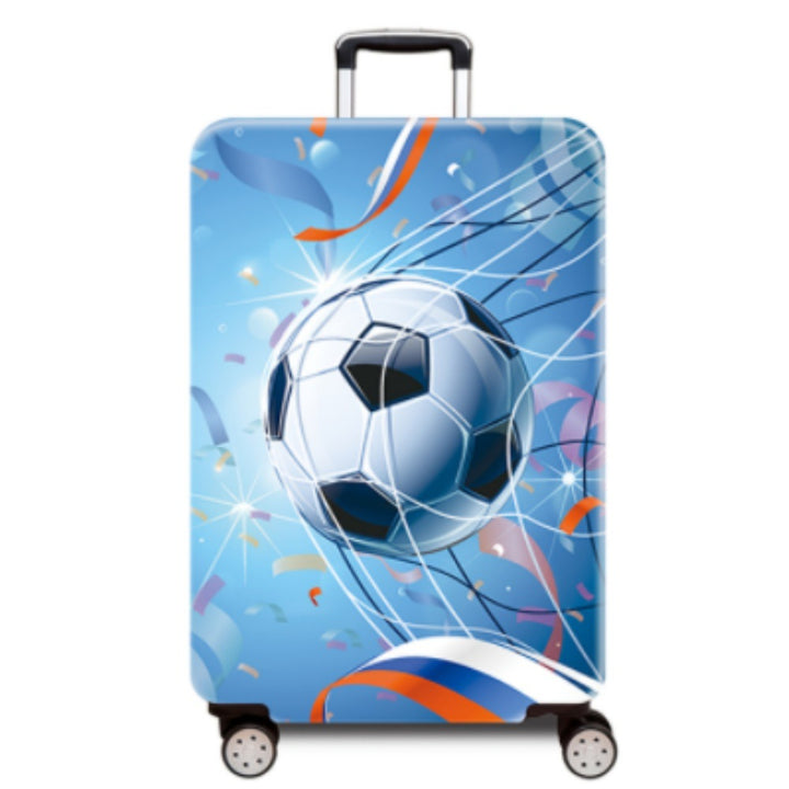 Women's hard-shell suitcase with dynamic football motif Kalsten