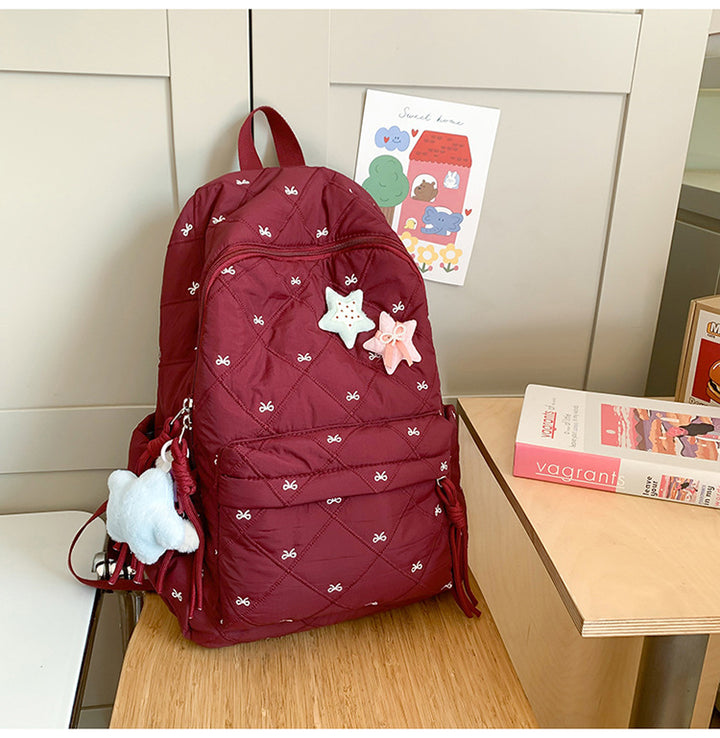Quilted Embellished Backpack Kalsten