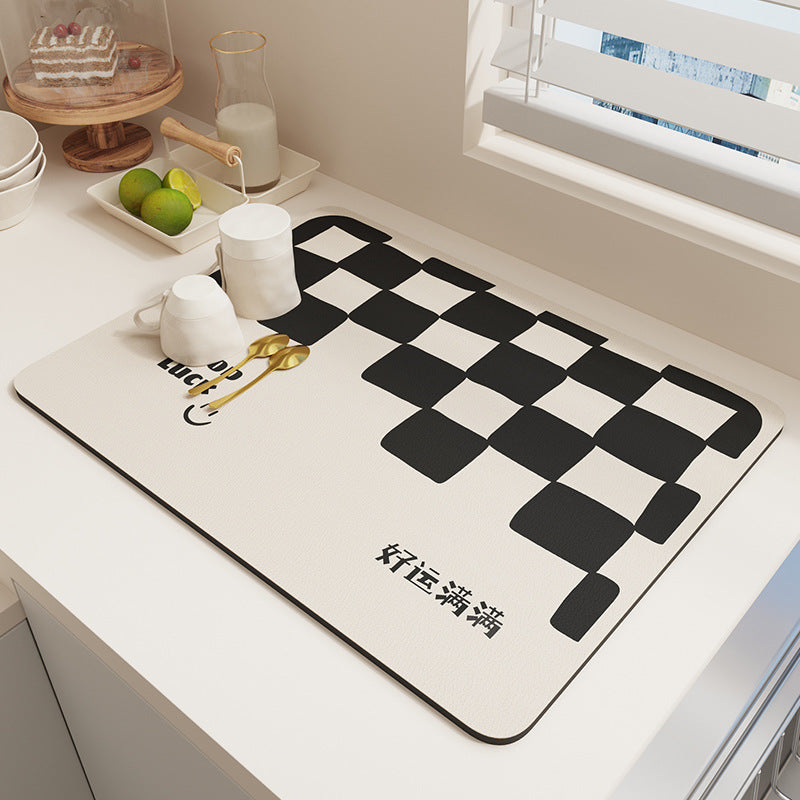 Geometric Patterned Kitchen Mat Kalsten
