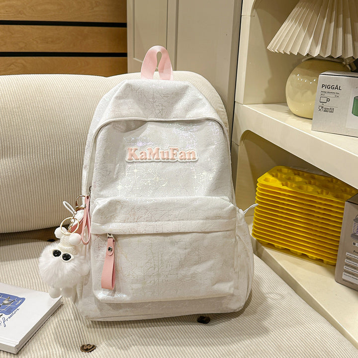 Trendy Casual Backpack with Keychain Kalsten