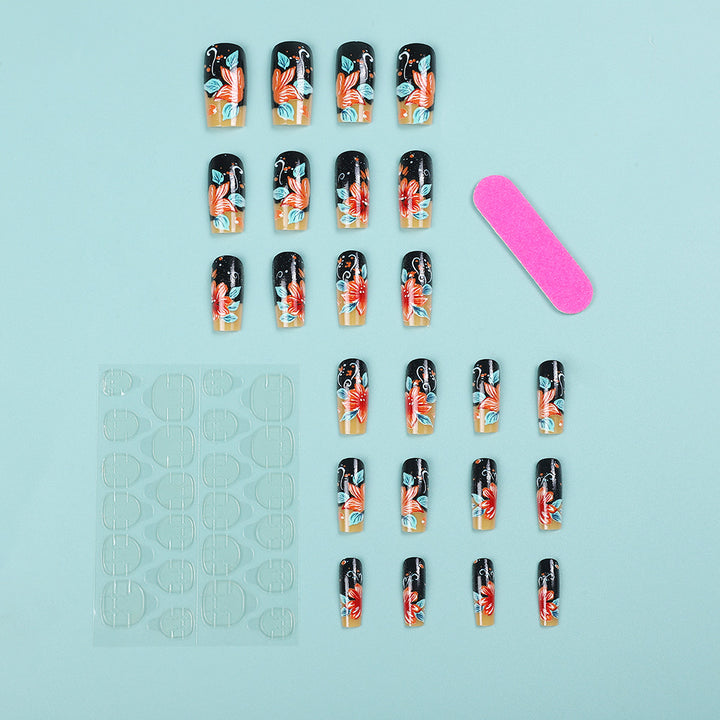 Creative nail art with floral design Kalsten