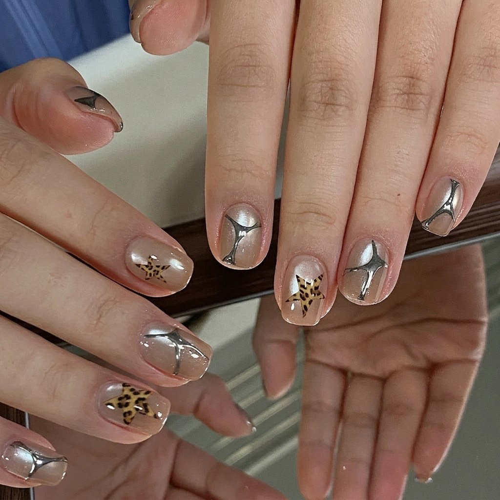 Abstract Art Press-On Nail Set