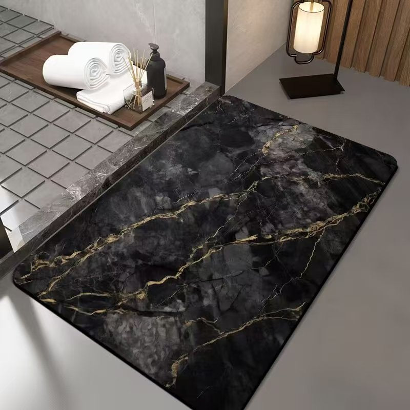 Luxurious Marble Design Bath Mat Kalsten
