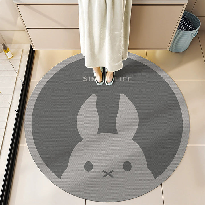 Round Decorative Bath Mat Kalsten