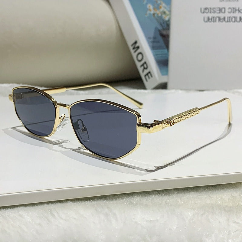 Women's elegant sunglasses with sparkling metal frame Kalsten