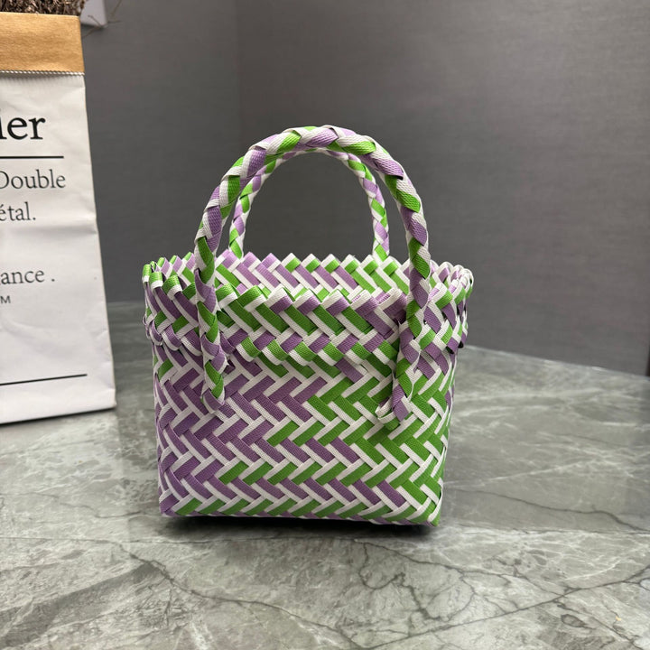 Playful basket bag with bow Kalsten