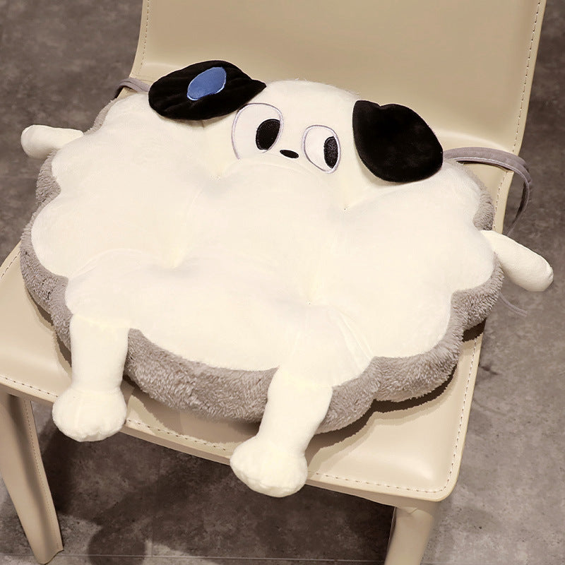 Plush seat cushion dog cloud with extra soft padding and attachment straps