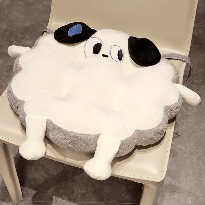 Plush seat cushion dog cloud with extra soft padding and attachment straps