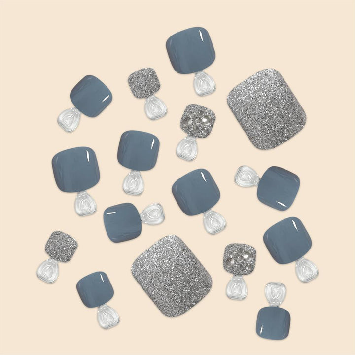 Elegant Crystal Accented Pedicure