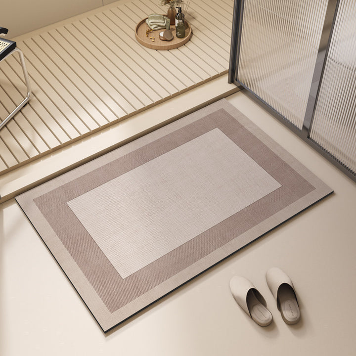 Modern Geometric Bath Mat Kalsten