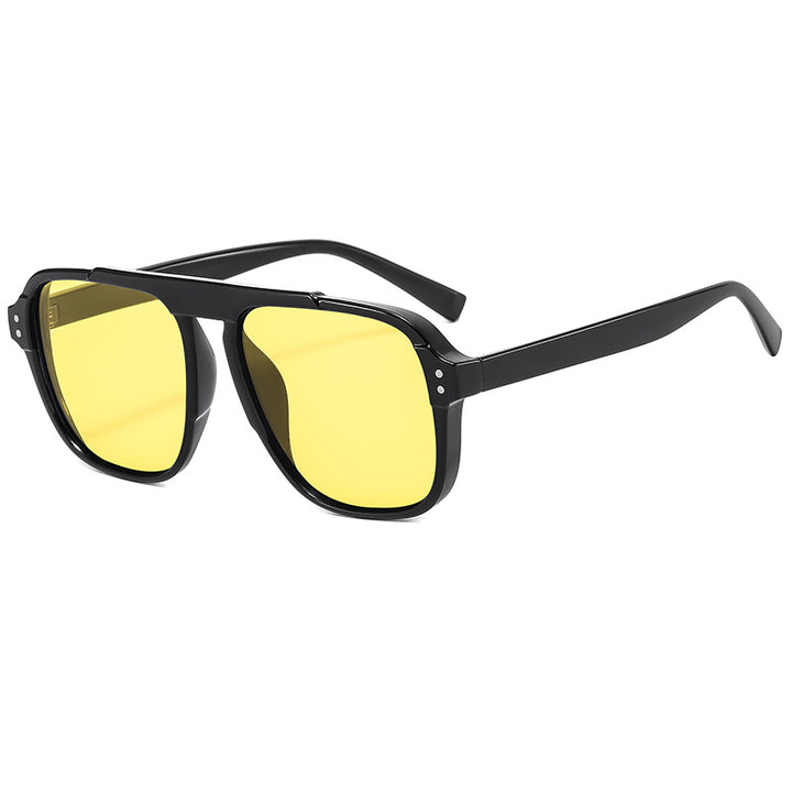 Ladies geometric sunglasses with polarized yellow lenses Kalsten