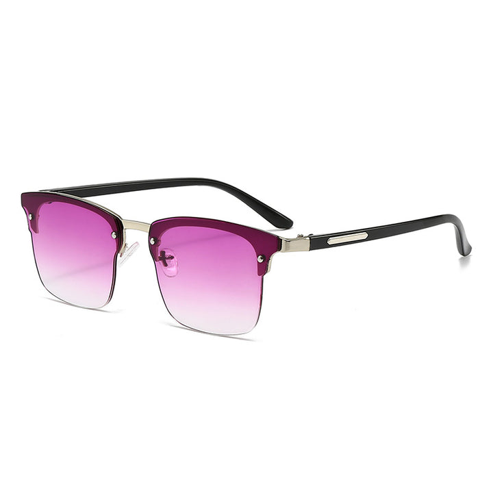 Ladies elegant square sunglasses with metallic accents Kalsten