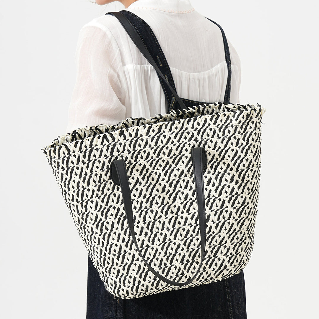 Stylish Tote Bag Made of Braided Natural Material Kalsten
