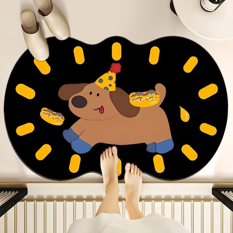 Cute Cartoon Bear Bath Mat Kalsten