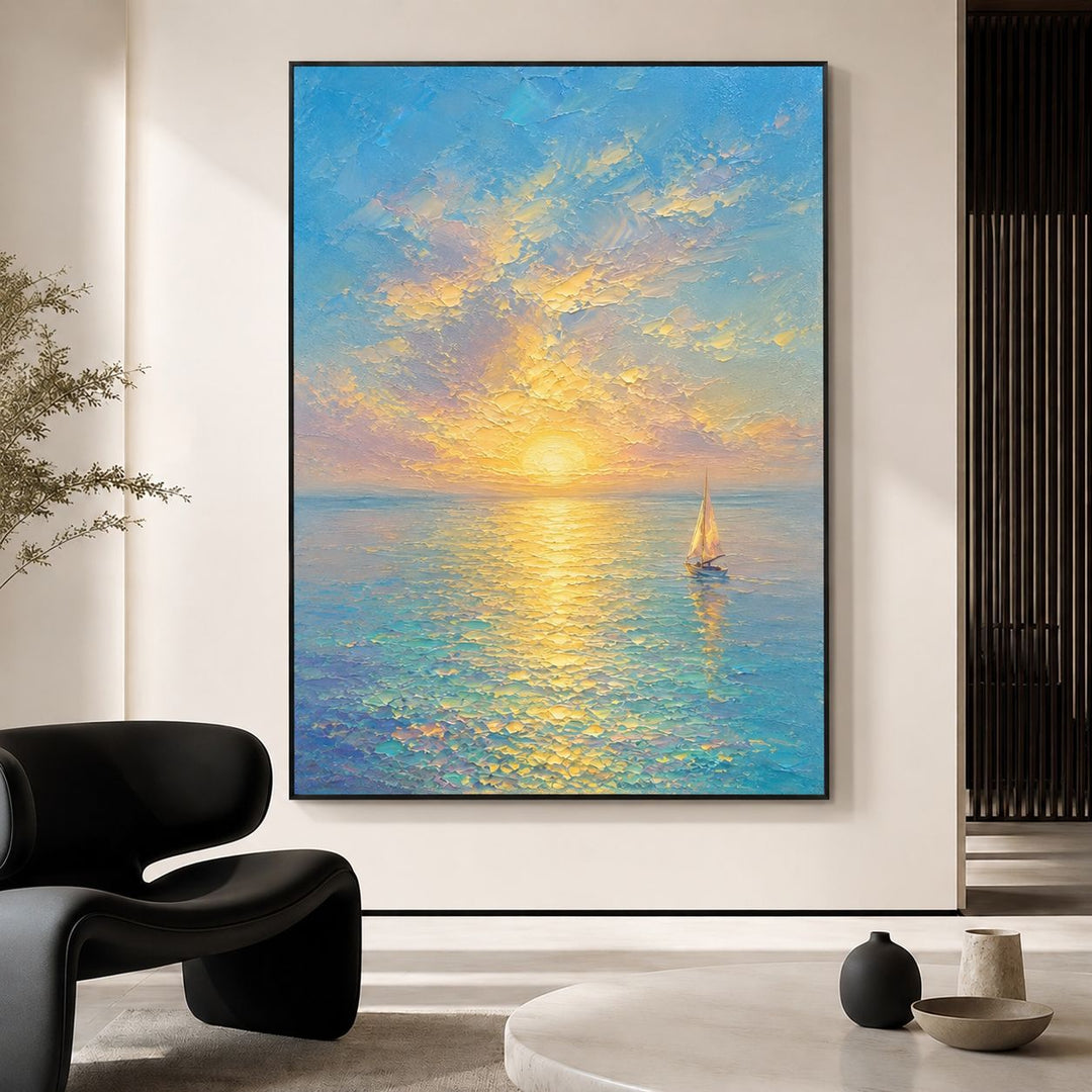 Abstract Seascape Canvas Artwork