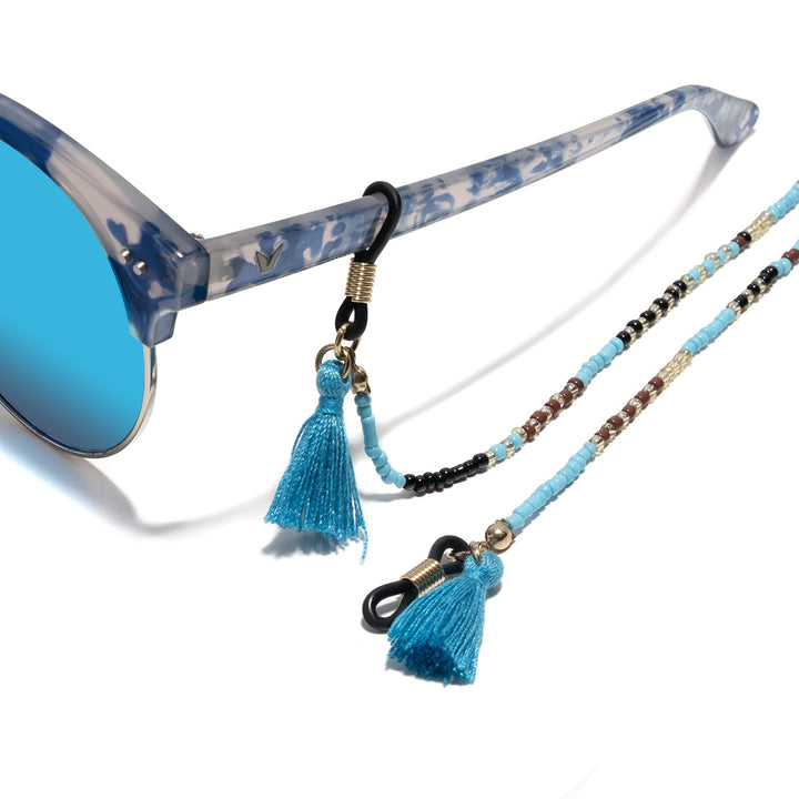 Designer Eyewear with Beaded Holder kalsten