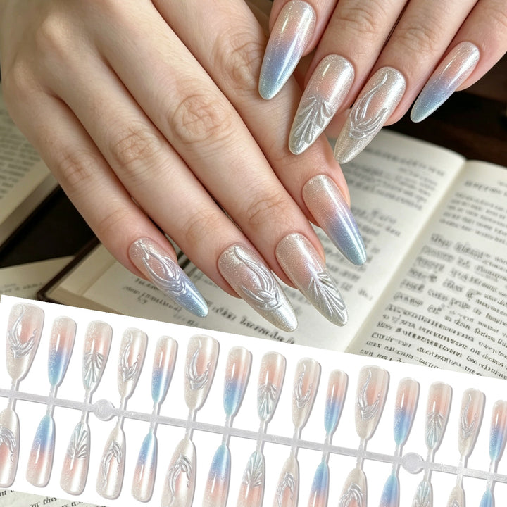 Artistic Long Stiletto Press-On Nails
