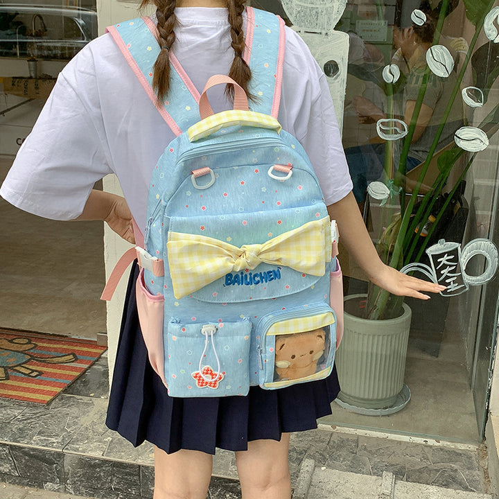 Adorable Bow-Embellished Backpack Kalsten