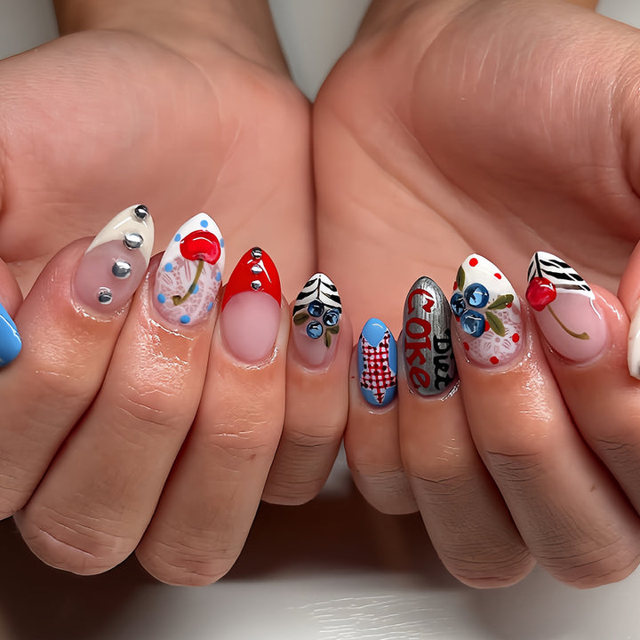 Creative Retro Style Artificial Nails Kalsten