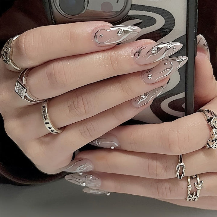 Artistic nail designs with glitter accents Kalsten
