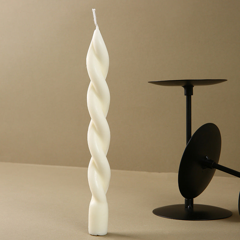 Twisted Spiral Decorative Taper Candle