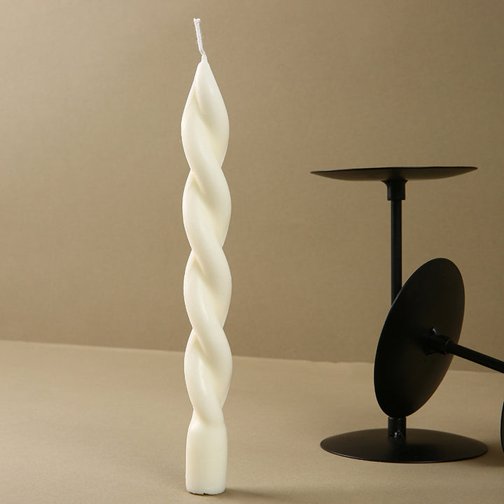 Twisted Spiral Decorative Taper Candle