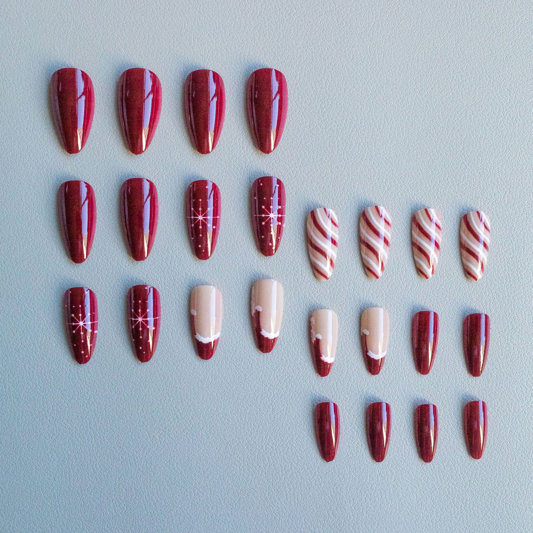 Festive Acrylic Nail Art Set