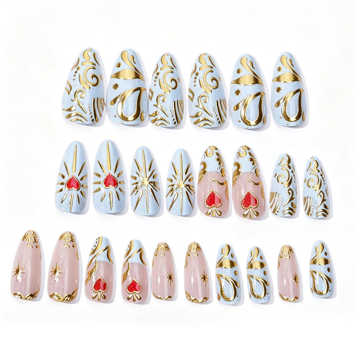 Artistic Decorative Press-On Nails Kalsten