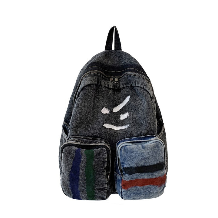 Artistic Denim Backpack Kalsten