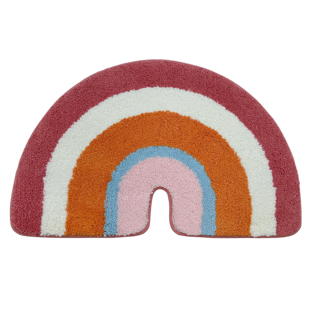 Decorative Crescent-Shaped Bath Mat