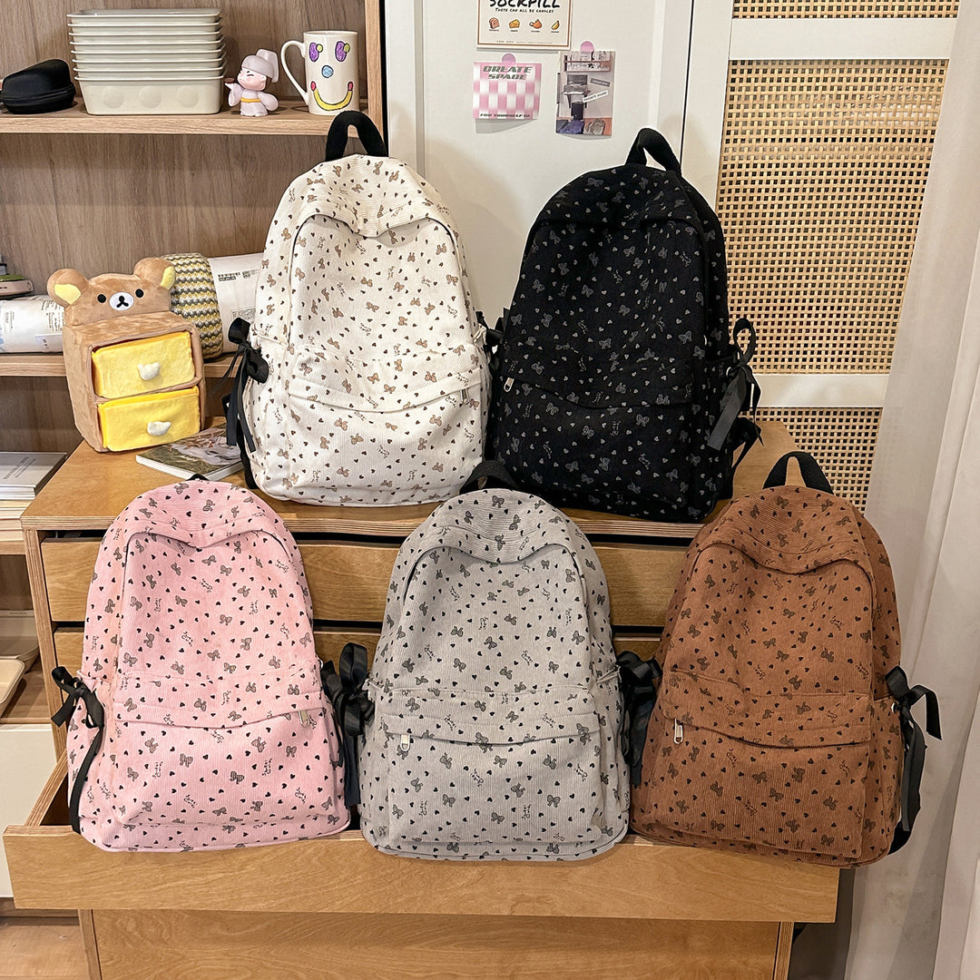 Cute Character-Embellished Casual Backpack Kalsten