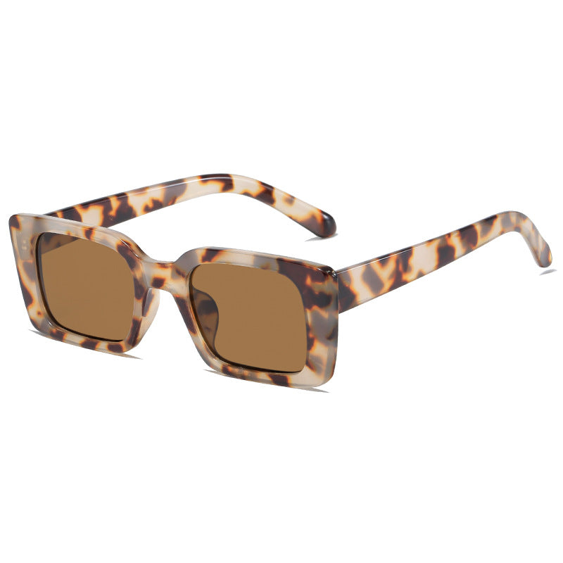 Women's fashionable square sunglasses with wide, glossy frame Kalsten
