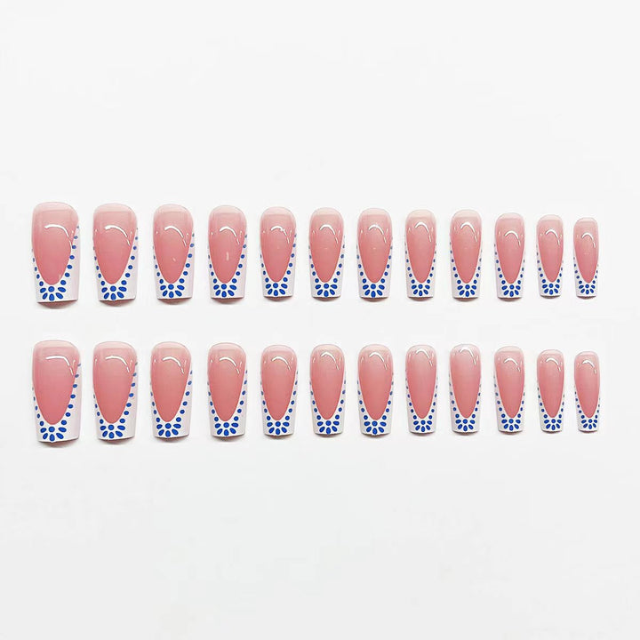 Artistic French Tip Nail Enhancements Kalsten