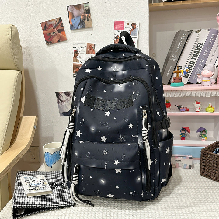Stylish Multi-Functional Backpack with Decorative Accents Kalsten