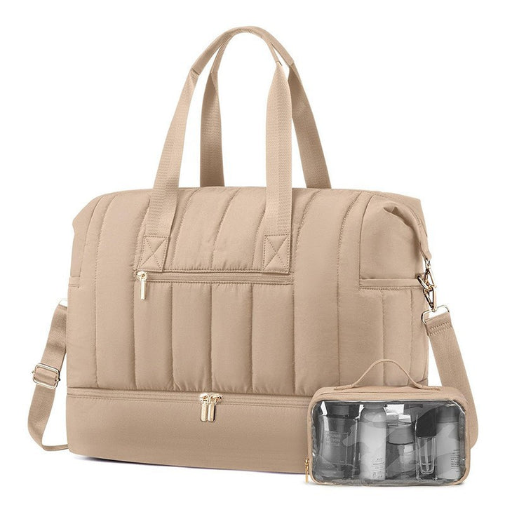 Stylish and Functional Sports Bag with Removable Cosmetic Compartment Kalsten